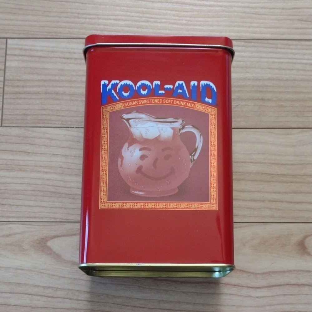 Kool-Aid Vintage Metal Storage Canister Tin